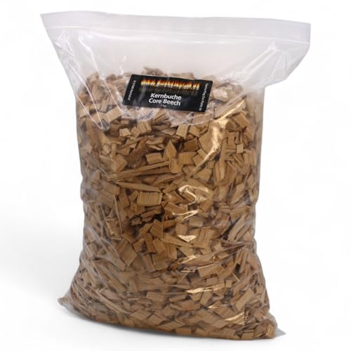 Räucherchips Kernbuche 1000g – Grill-Chips für Fleisch, Wild & Smoker, BBQ Woodchips mit kräftigem Aroma