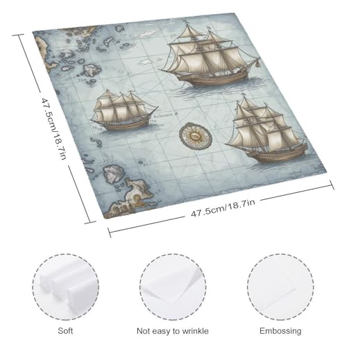 Servilletas de Tela con Estampado Floral 4 Piezas miniatura 2