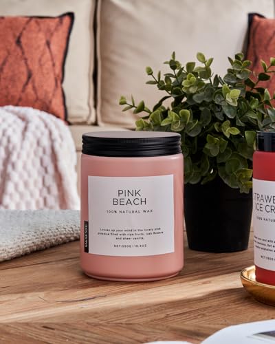 M&Sense MSS601 PINKBEACH L Pink Beach Jar Candle thumb #5