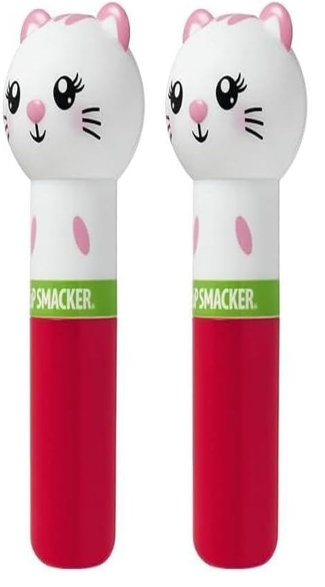 Lip Smacker Lippy Pals Kitten, aromatisierter Lippenbalsam für Kinder, inspiriert von Animals, Feuchtigkeitsspendend und Glättend, um die Lippen zu erfrischen, Geschmacksrichtung: Water-Meow-Lon