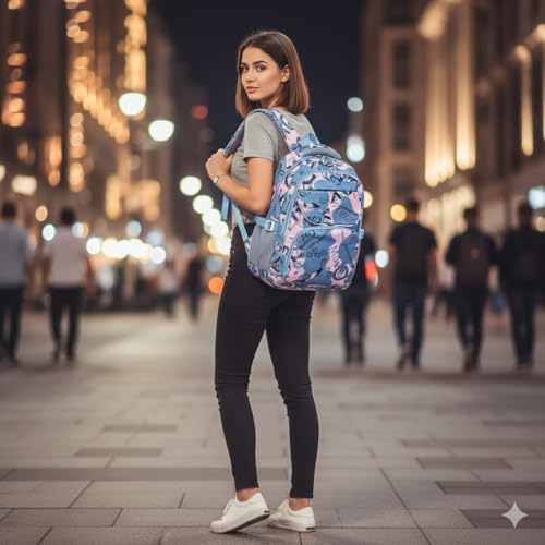 Image of 30L Waterproof 14 Inch Laptop Backpack for School, College, Office, Travel and Hiking Spacious Lightweight Daypack with Multi-Compartment Storage for Men and Women