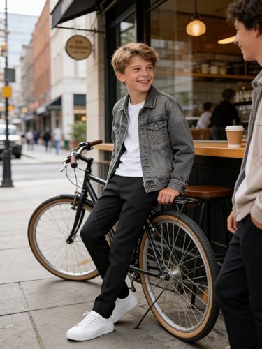 Image of Boys' Dress Pants Kids Wedding Suit Pants Boys School Uniform Pants Trousers for Golf Play & Outdoor Adjust Waist
