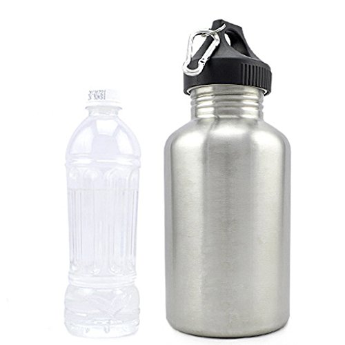 Image of Generic 2000ml 304 Stainless Steel Wide Mouth Cycling Sports Drinking Water Bottle