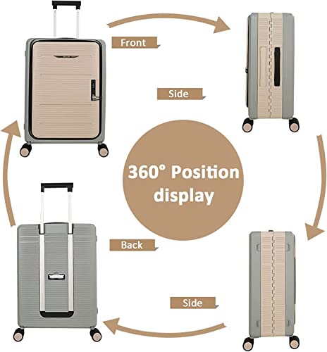 House of Quirk 20 Inch Bubule Collapsible Suitcase Foldable Travel With Wheel Expandable Lightweight Compact Hardshell Pp Suitcase - 40 X 56 X 23 Cm, Spinner, Black
