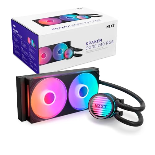 NZXT Kraken Core 240 RGB - AIO CPU Liquid Cooler - 240...