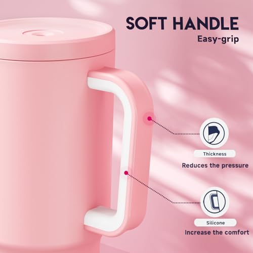 Gobelet de 887 ml durable avec poignée au design épuré et finitions soignées - 8