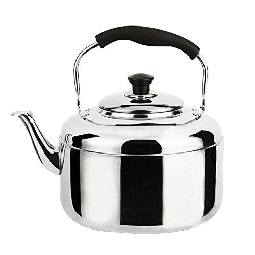 Edelstahl Wasserkocher Teekessel Pfeifen Teekanne Induktionsherd 4L