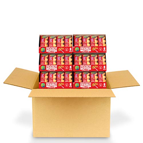 RITZ Peanut Butter Sandwich Crackers, 8 - 1.38 oz Packs (6 Boxes)