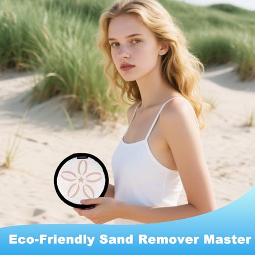 Image of Beach Sand Remover Pouch, Waterless Reusable Sand Eraser Wipe for Beach Travel