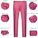 WULFUL Men's 3 Piece Slim Fit Suit Set Two Button Blazer Jacket Vest Pants Tuxedo Set for Party, Wedding and Business Pink