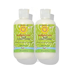 California Baby Eucalyptus Ease Hair Conditioner – Deep Conditioning & Soft Detangling Hair Care for Babies, Kids…