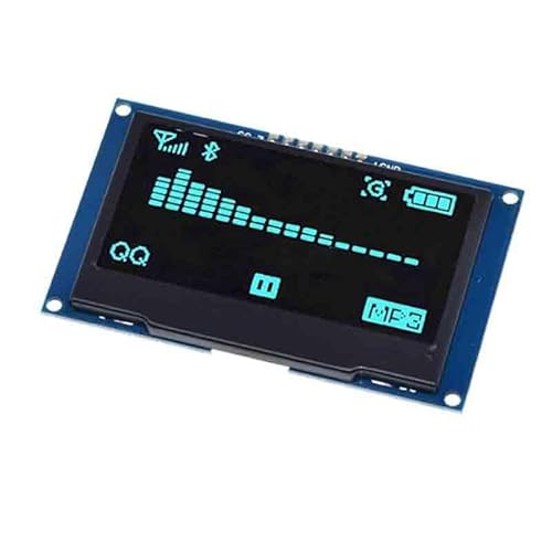 2.4�C���` 7�s�� �u���[ 128x64 OLED LCD �f�B�X�v���C SSD1309 �V���A���C���^�[�t�F�[�X