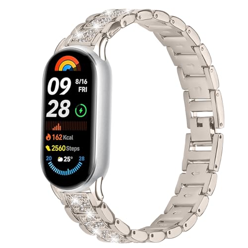 Correa de acero inoxidable para Xiaomi Mi Band 8/9/10 miniatura 5
