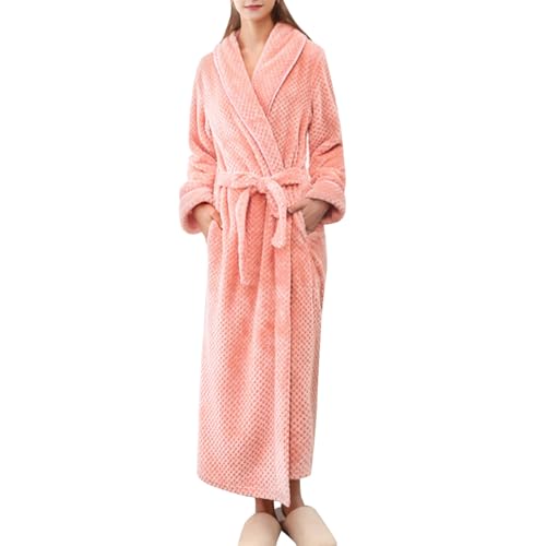 Robe de maison hiver pour femme élégante manteau long douillet