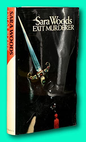 Rare Sara Woods / EXIT MURDERER First Edition 1... B09KNFGXG3 Book Cover