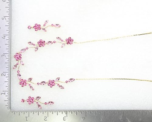 Image of Faship Gorgeous Rhinestone Crystal Floral Necklace Earrings Set