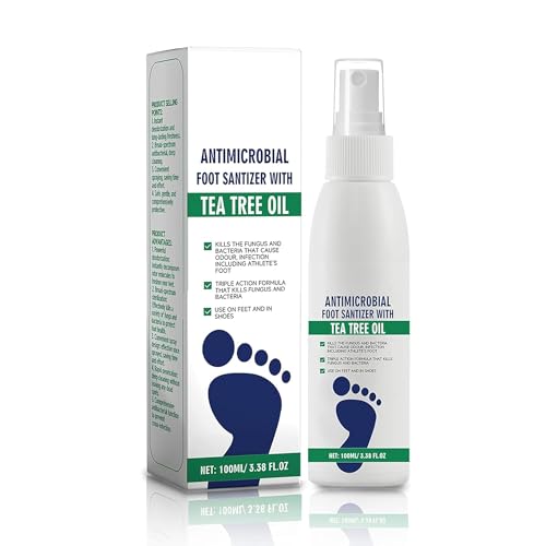 Anti-fongique foot Spray, mycose pied Foot Care pour athlètes, contrôle des odeurs et réparation des talons fissurés, pour hommes et femmes 100ml