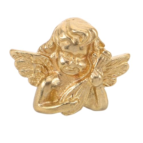 NOLITOY 金属製エンジェル引き出し取っ手 キッチンキャビネット金具 真鍮キャビネットハンドル 取っ手 ヴィンテージ ドレッサー引き出しノブ ワードローブ クローゼットドア修理用