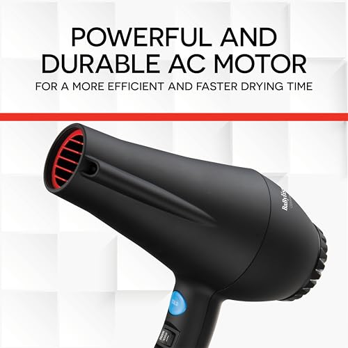 BaBylissPRO Ceramix Xtreme lonic & Ceramic Hairdryer with Soft-Touch Housing and Powerful AC Motor