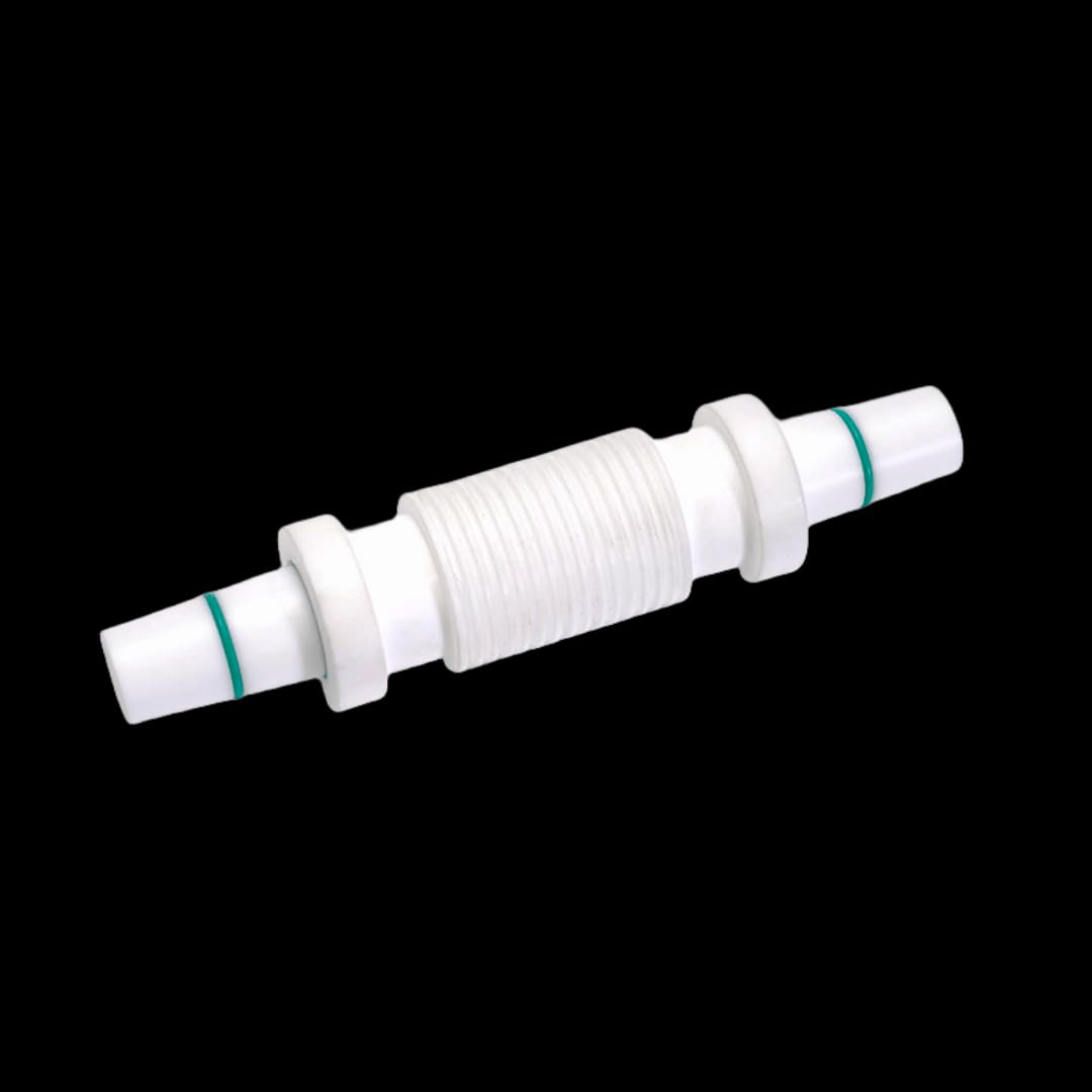 Złącze kołnierzowe PTFE — 2-kierunkowe złącze do szkła laboratoryjnego — dostępne w rozmiarach 24/40, 29/42, 34/45, 45/50 1 szt.(PTFE 45/50 to 45/50-Flange Joint)