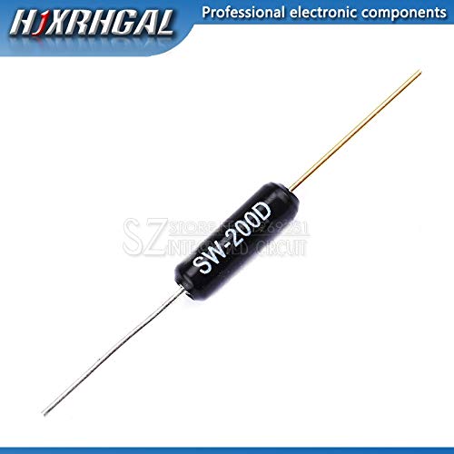 Fevas 10PCS SW-200D Vibration Switch Ball Switch Tilt Switch Double Bead Angle Sensor hjxrhgal