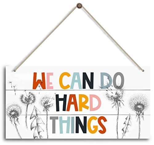 We Can Do Hard Things. Inspirational Home Office Decor Bedroom Decor Farmhouse Home Decoration Sign