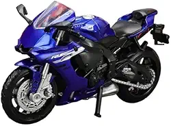 Miniatura Motocicleta Moto Yamahá YZF-R1 - Escala 1/18 - Azul