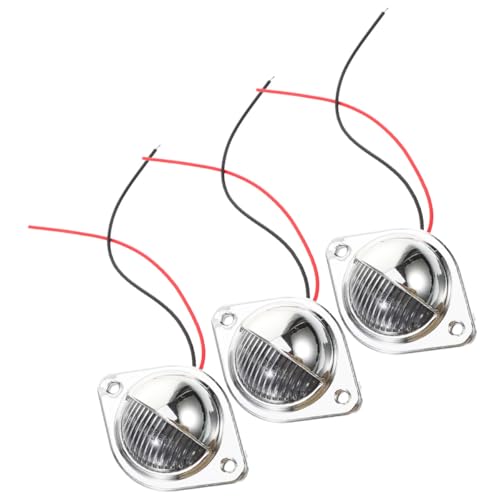 TOYZFRIENDY Luce Targa LED Rotonda 3 Pezzi per Camion e Camper, Luce di Segnalazione Rimorchio ad Alta Luminosità con Copertura Ampia e Installazione Semplice