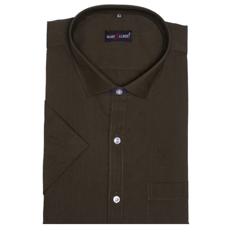 MARK & ALBERT Men’s Half Sleeves Regular Shirt