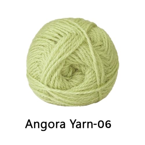 Image of VCR Light Pista Angora Knitting Yarn, Pack of 1, 100 Grams Hank, 256 Meters Length, 80% Flurry - 20% Acrylic Polyamide Soft Ball for Crochet and Knitting, Suitable for Baby Blankets, Cushion Covers