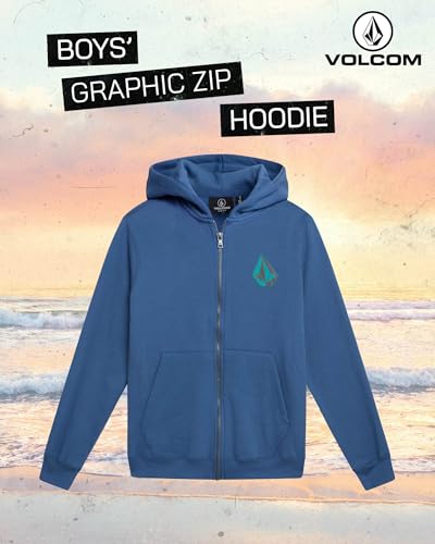 Sweat à capuche zippé avec grand motif graphique au dos pour garçon - 2