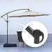 LDZBUOM Outdoor Patio Umbrella Parts Replacement,Outdoor Courtyards Patio Umbrella Accessories Steering Bracket (Lifting Fixed Handle)