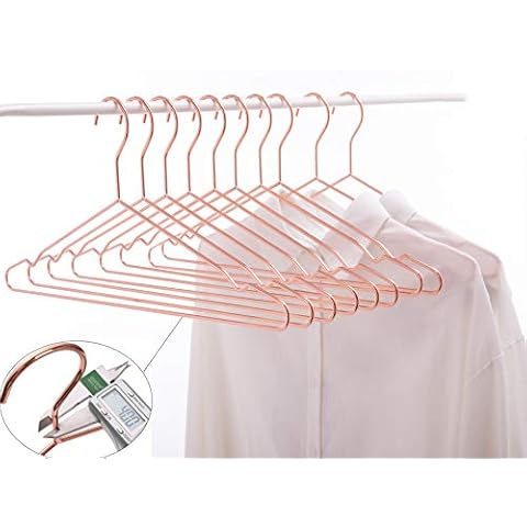 Cocomaya 17 Inch Rose Gold Clothes Hangers Cover