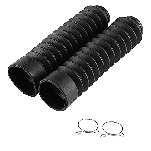 Tyenaza 1 Par de Cubierta de Goma Delantera de la Horquilla de la Motocicleta, 205x42mm Guardapolvo Universal para Horquilla Delantera de Motorcycle, Fuelles de Motorcycle para Antigolpes Antisuciedad