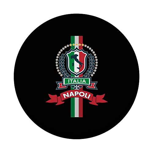 Napoli Italy Vacation - Naples Souvenir PopSockets Swappable PopGrip, Black - Image 3