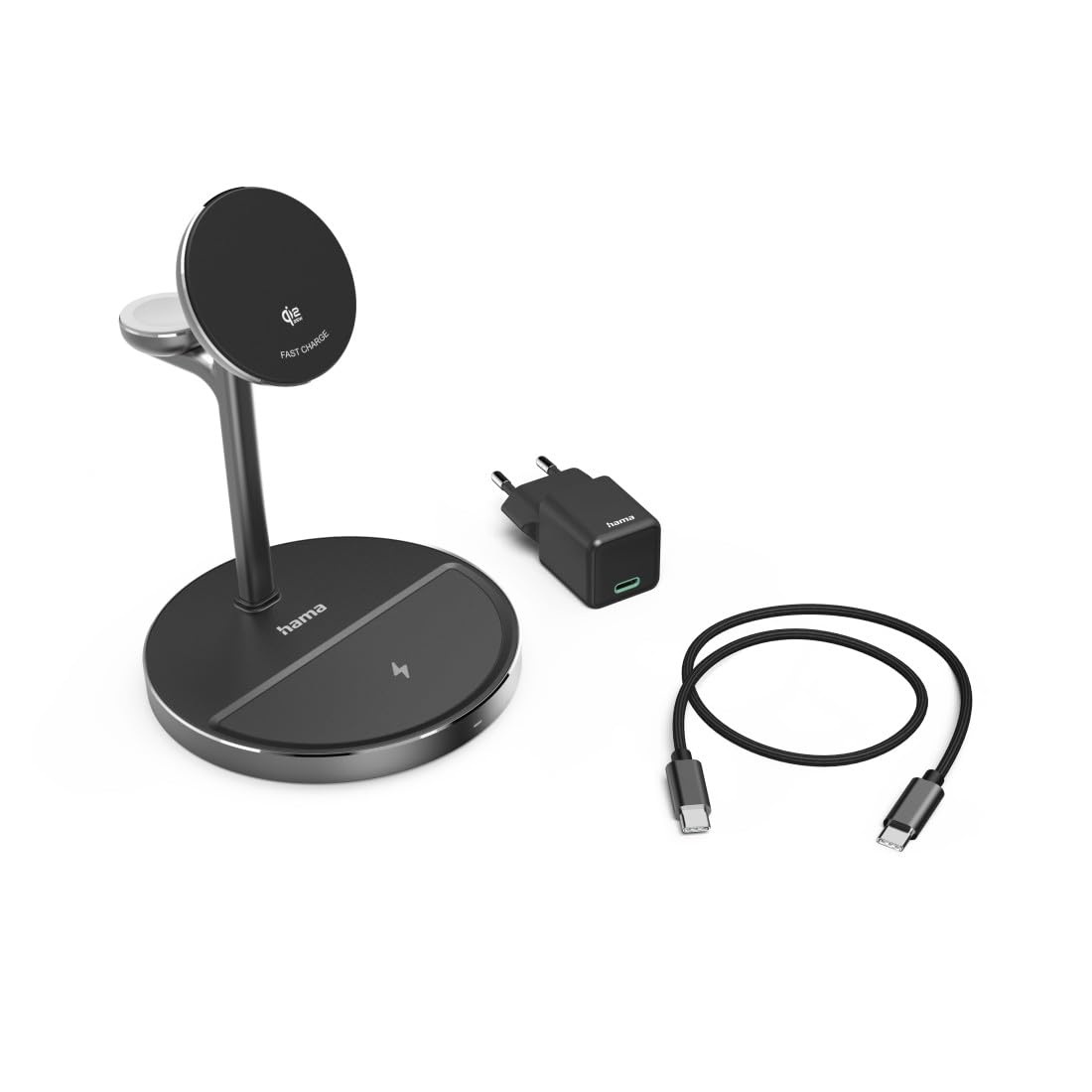 Hama | Bezprzewodowa ładowarka Qi2 3 w 1 magnetyczna 15 W