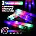 wellent 68 PCS LED Foam Glow Sticks Bulk, Glow in the Dark Party Supplies with 3 Modes Colorful Flashing, Neon Party Favors for Birthday, Wedding, Carnival, Concert, Halloween Glow Sticks