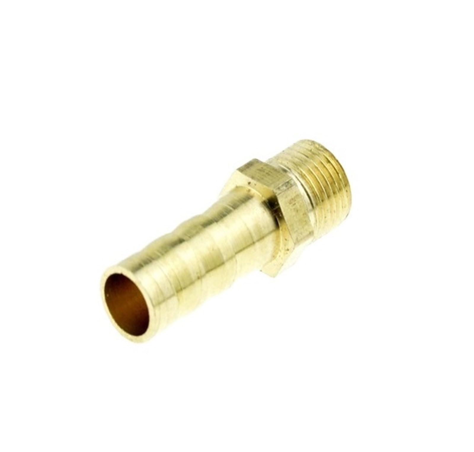 Brass Hose Pipe 6/8/10/12mm 1/8" Male Thread Barbed Coupling Connector ﻿(8mm Barb-01)