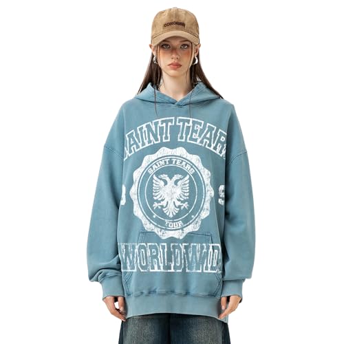 Chainsaw Man Saint Tears Hooded Pullover Graphic Hoodie Vintage Printed Sweatshirt Casual Oversized Long Sleeve Streetwear3