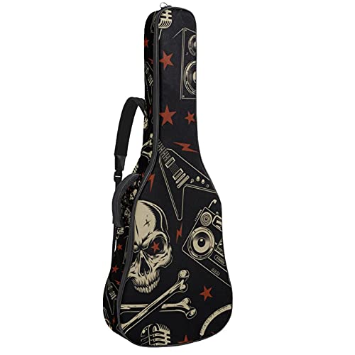 Housse de transport pour guitare avec bandoulière réglable – Pour guitare basse classique folk de moins de 106 cm… - Les Beatles, Paul McCartney, John Lennon, RIngo Starr, George Harrison Housse de transport pour guitare avec bandoulière réglable - Pour guitare basse classique folk de moins de 106 cm…