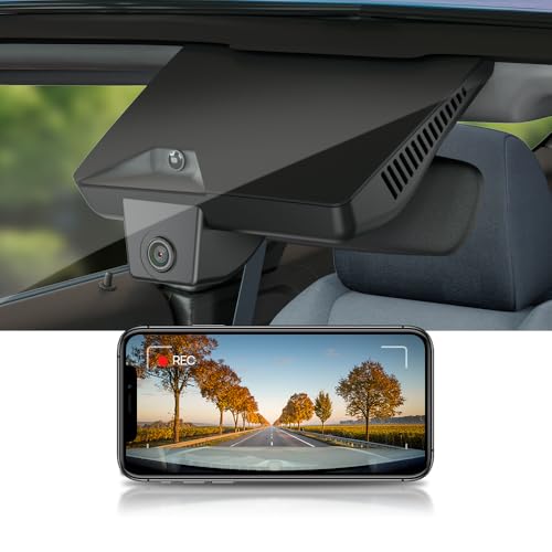 Fitcamx 4K Dash Cam Suitable for Genesis GV80 Coupe 2025-2026 (HD2-T6500) has 4 Color Options, OEM Look, UHD 2160P Video, Built-in WiFi & APP, Loop Recording, G-Sensor, Plug & Play, 64GB Card