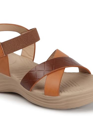 Image of Carlton London women's Lightweight Comfort Wedge Heel Slingback Sandals