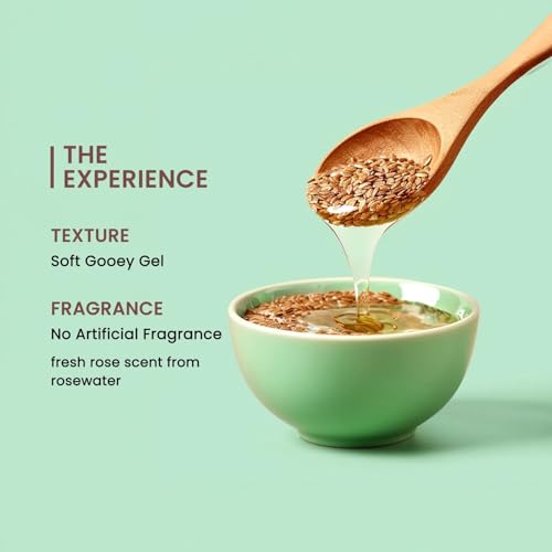 Image of Dermalist Flaxseed Gel for Hair & Skin | Frizz Control | Smoothening | Moisture-Rich Soft Long Hair | Suitable for All Skin & Hair Types | Men & Women | 300 ml
