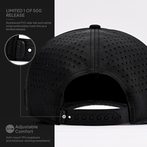 Image of Men's Golf Hat with Tee Holder & Magnetic Ball Marker | Breathable Performance Golfing Hat for Men | Water-Resistant Rope Golf Cap | Moisture-Wicking Snapback Golfing Hats