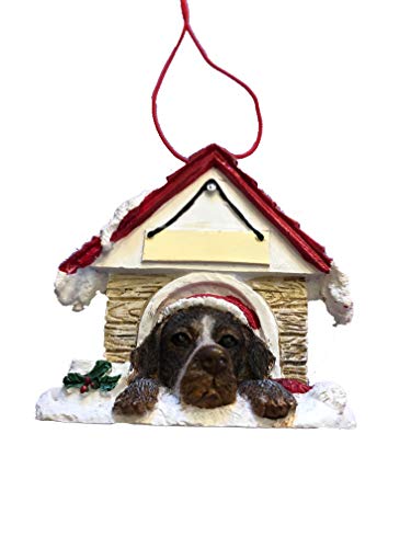 German Shorthair Pointer Doghouse Ornament Hand Painted Easily Personalized