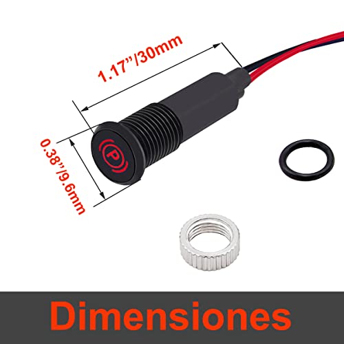 Taiss CAF-023-FDJ-Y Led Indicator Pilot Dash Light (Check Engine) Yellow thumb #1
