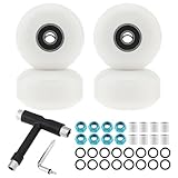 Tobefore 52mm 95A Cruiser Skateboard Wheels with ABEC-9 Bearings & Tool Kit –...