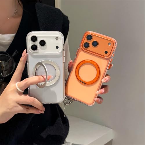 Coque iPhone 14 noire ultra-mince en polycarbonate transparent avec support