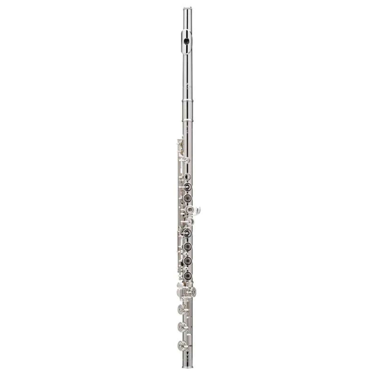 Querflöte, versilbert, 17 Tasten, offene Löcher, E-Mechanik, Musikinstrument, Silber,Silver