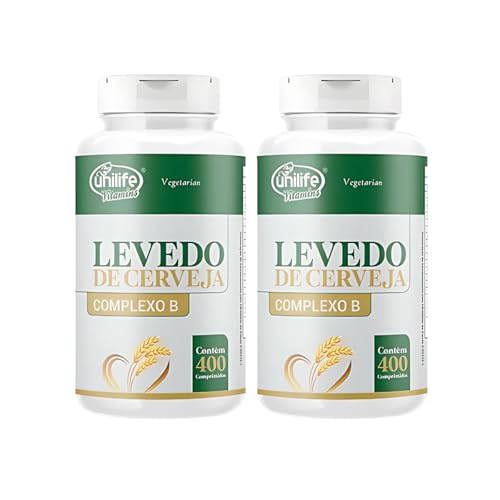 Levedo de Cerveja Unilife (Complexo B) 400 Comp 2un